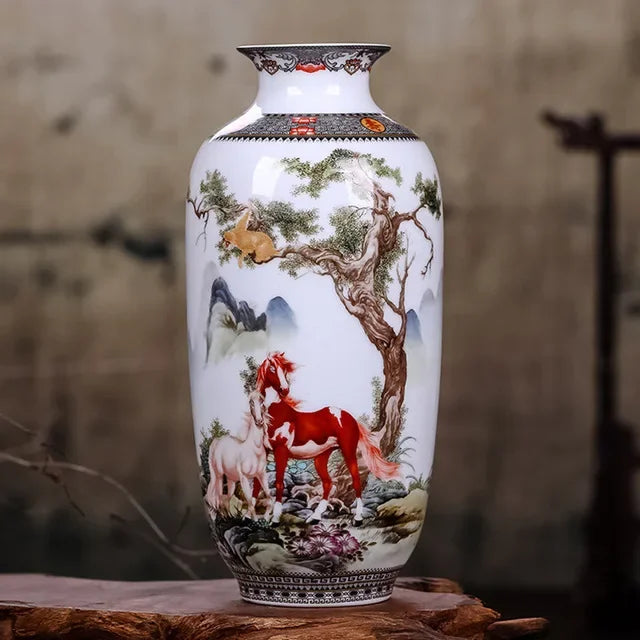 Jingdezhen Ceramic Vase, Tall