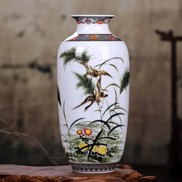 Jingdezhen Ceramic Vase, Tall