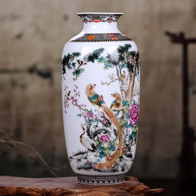 Jingdezhen Ceramic Vase, Tall