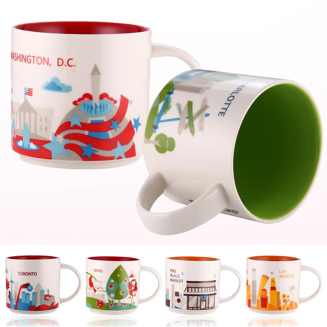 City Ceramic Mug, 400ml