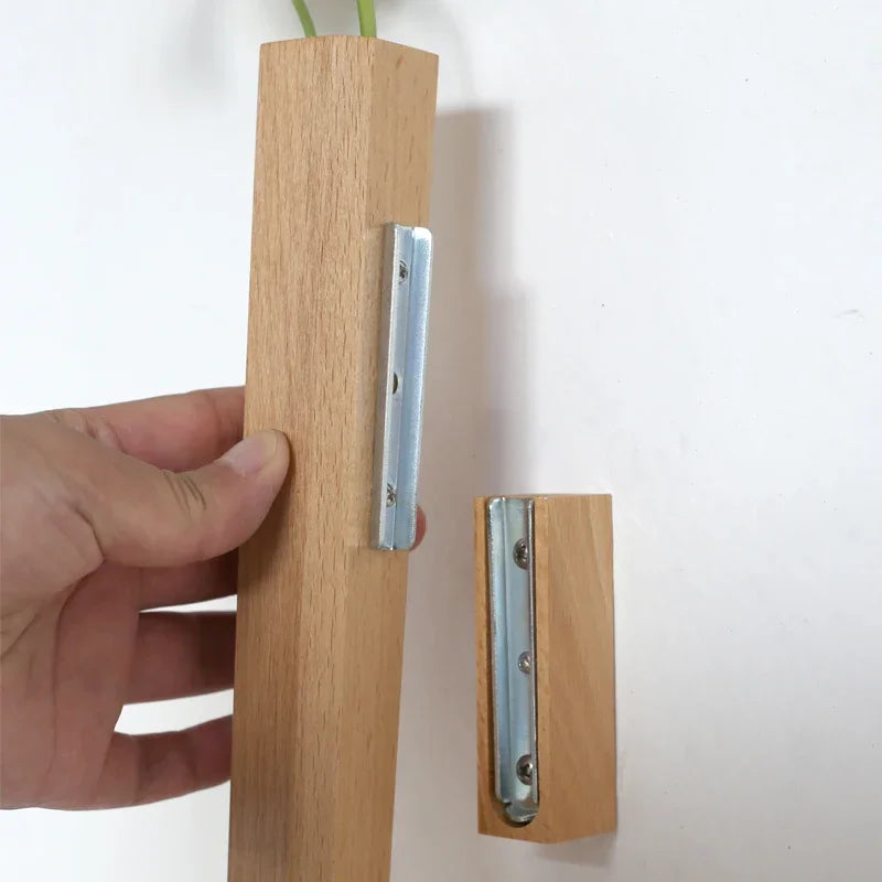 Walnut Hanging Wall Vase