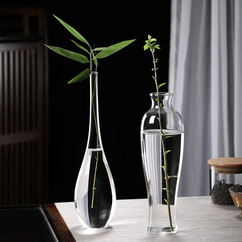 Clear Glass Zen Vase
