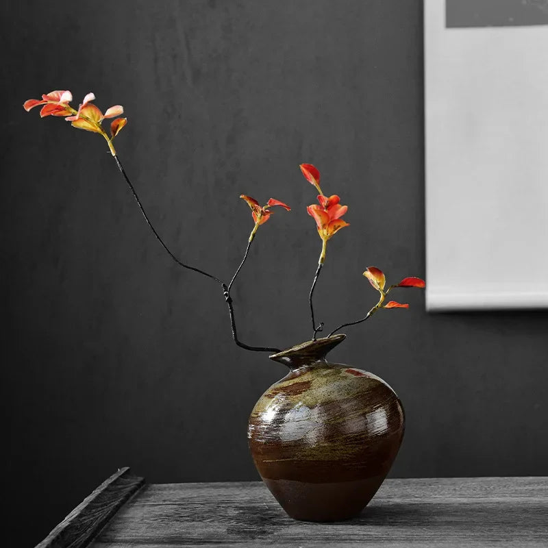 Black Terracotta Vase