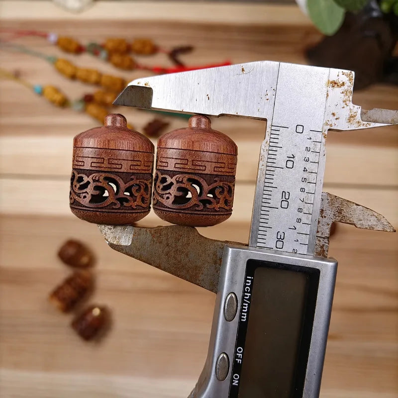 Carved Wood Bud Vase