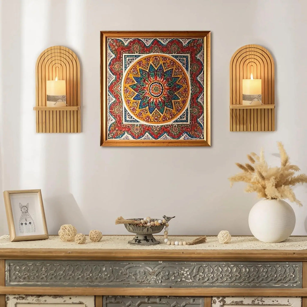 Floating Wood Wall Shelf