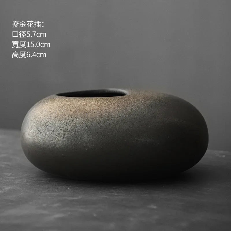 Black Terracotta Vase