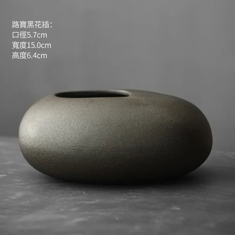 Black Terracotta Vase