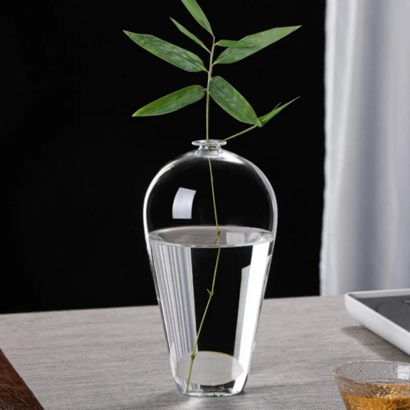 Clear Glass Zen Vase