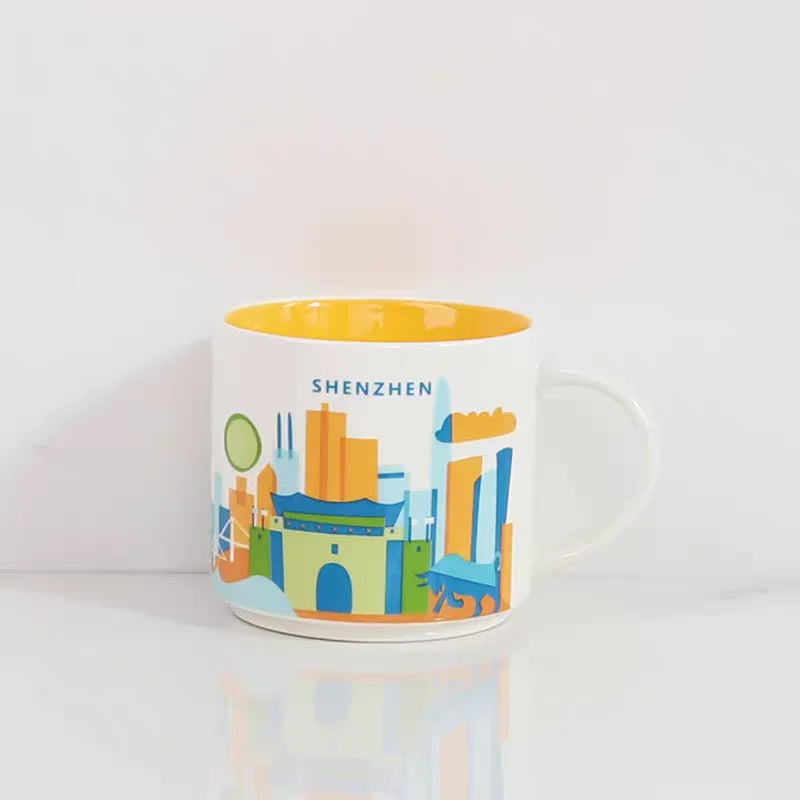 City Ceramic Mug, 400ml
