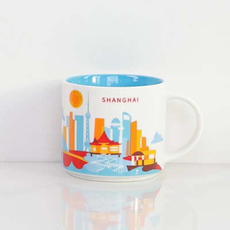 City Ceramic Mug, 400ml
