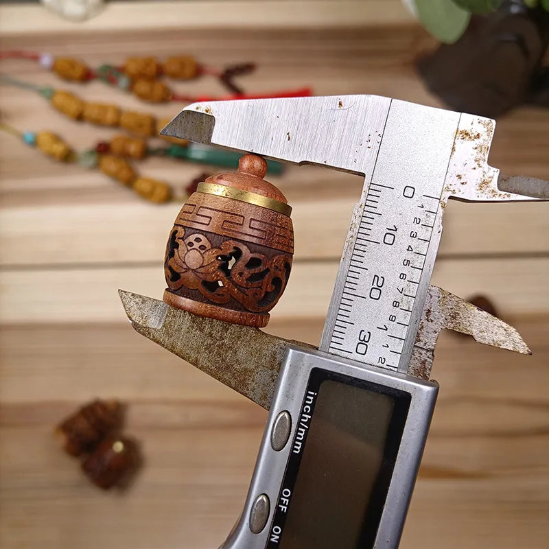 Carved Wood Bud Vase