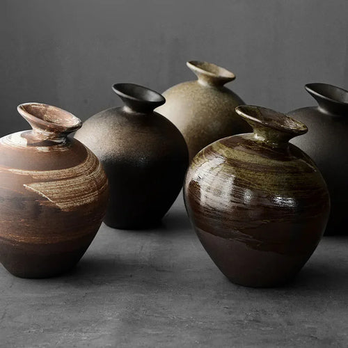 Black Terracotta Vase
