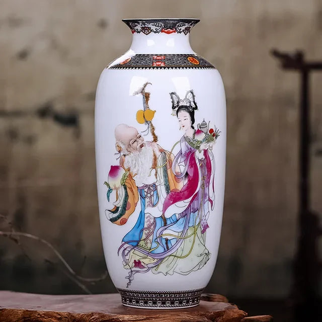 Jingdezhen Ceramic Vase, Tall