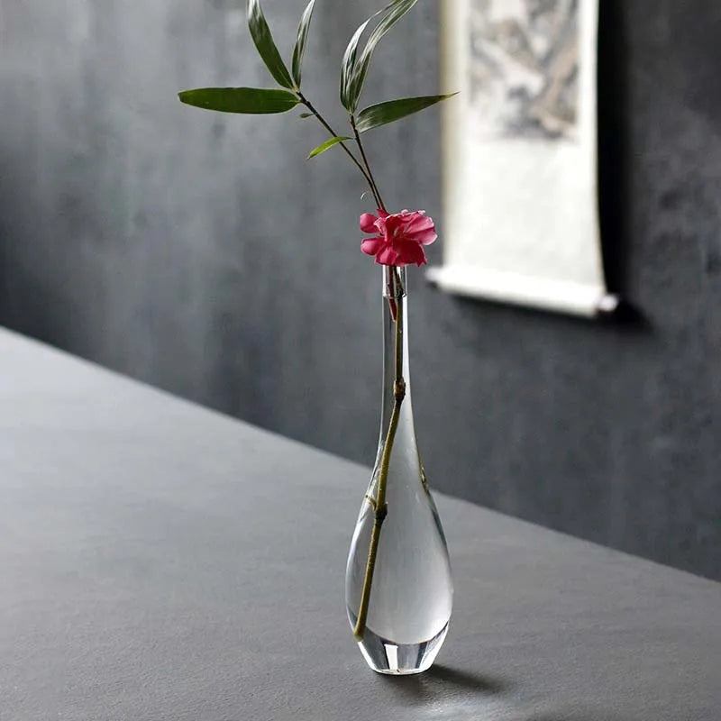 Clear Glass Zen Vase