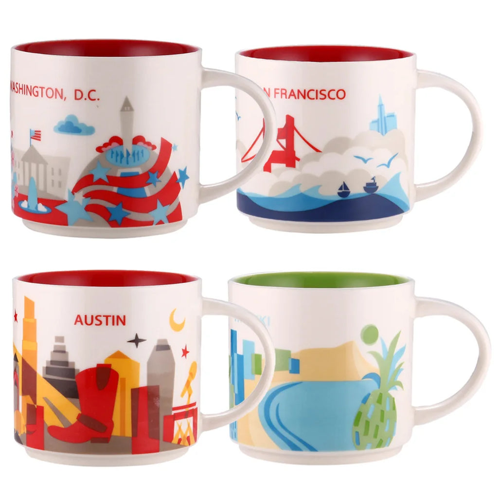 City Ceramic Mug, 400ml
