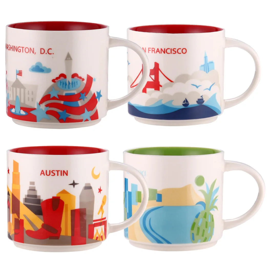City Ceramic Mug, 400ml