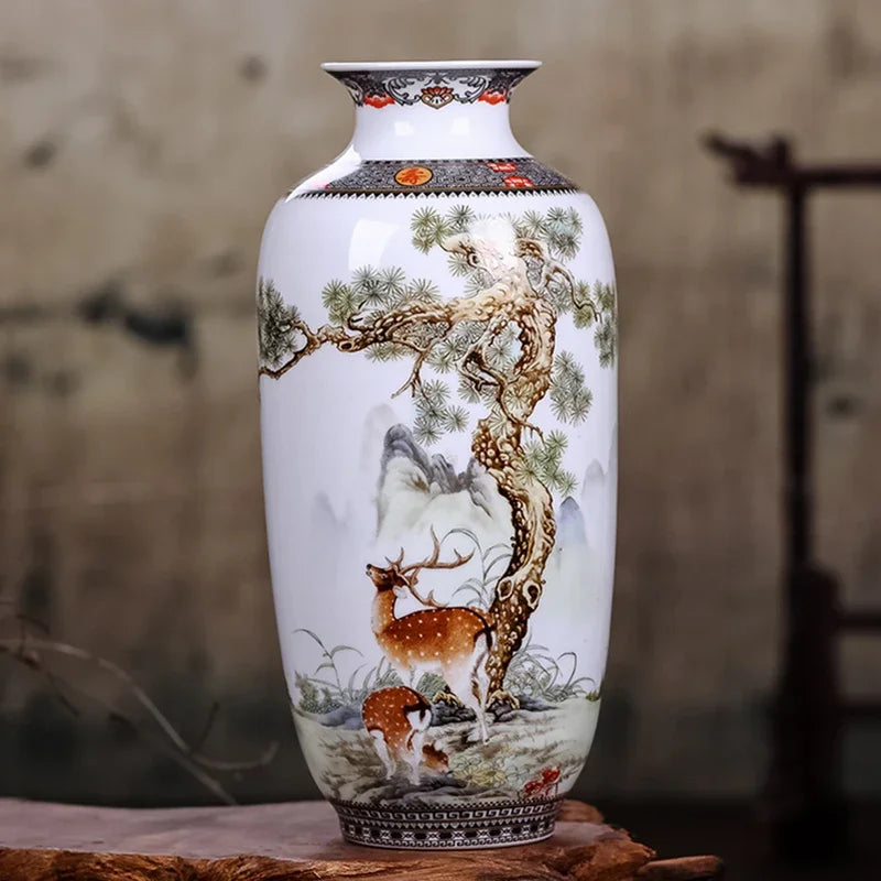 Jingdezhen Ceramic Vase, Tall