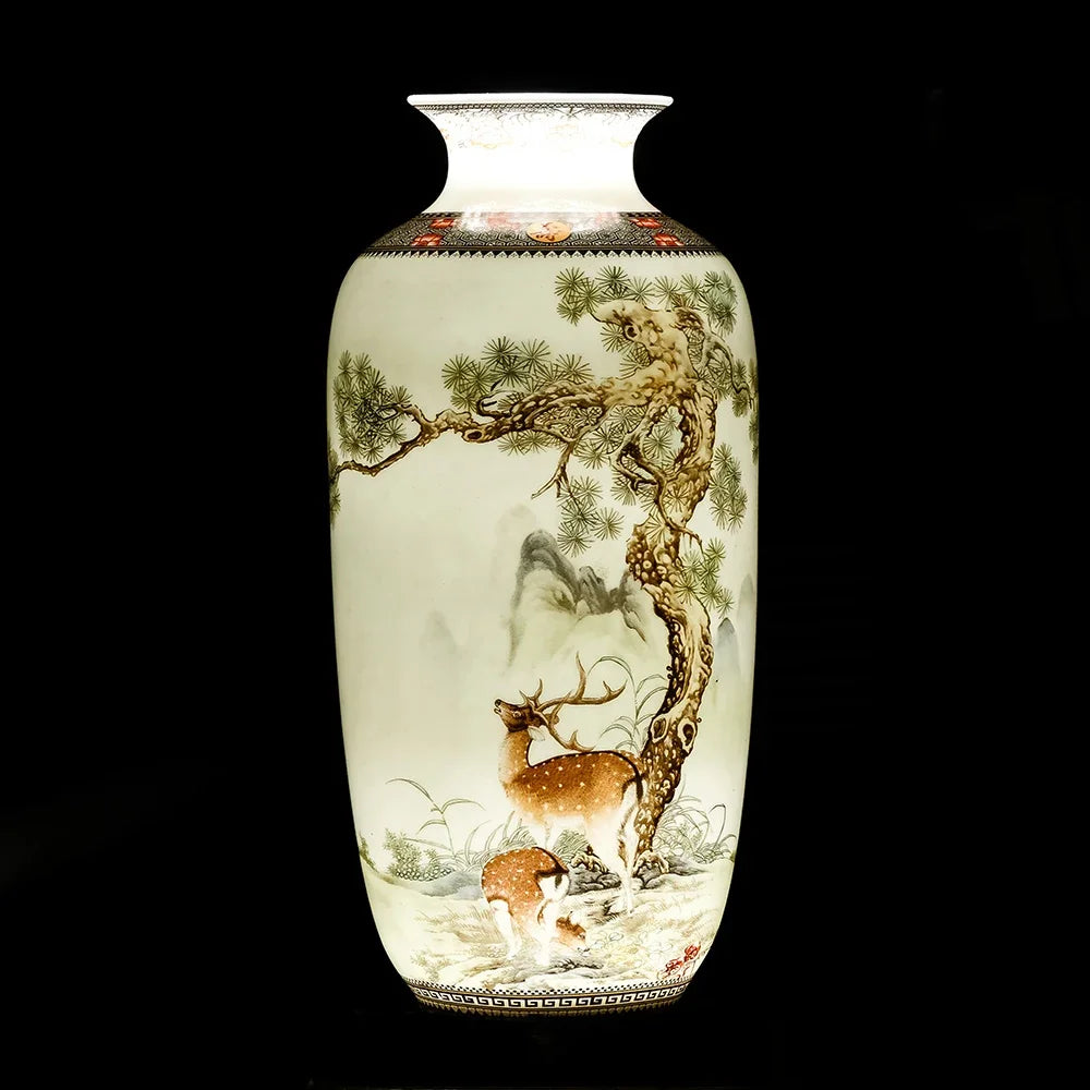 Jingdezhen Ceramic Vase, Tall