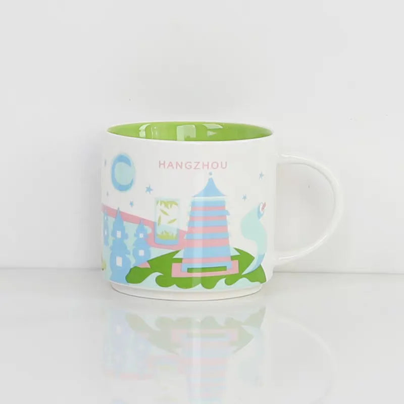 City Ceramic Mug, 400ml