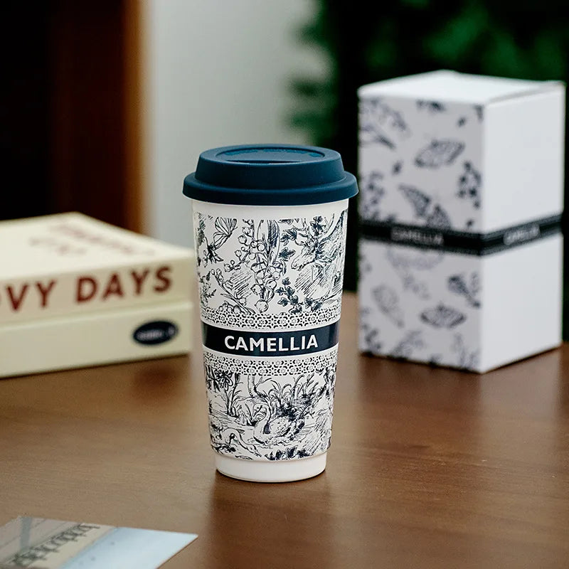 Ceramic Travel Mug with Lid
