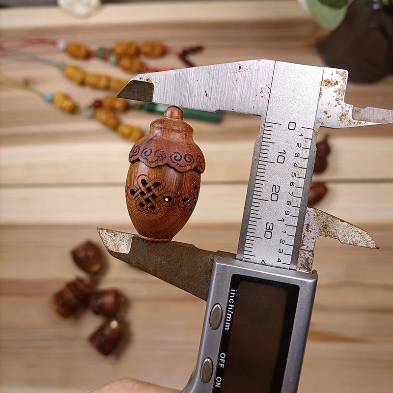 Carved Wood Bud Vase