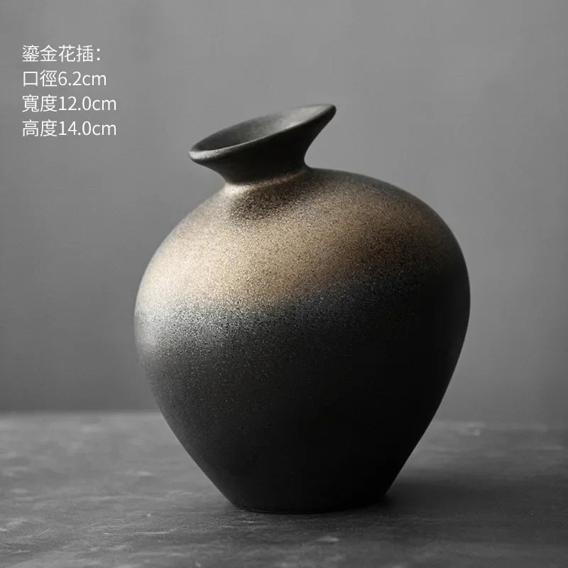 Black Terracotta Vase