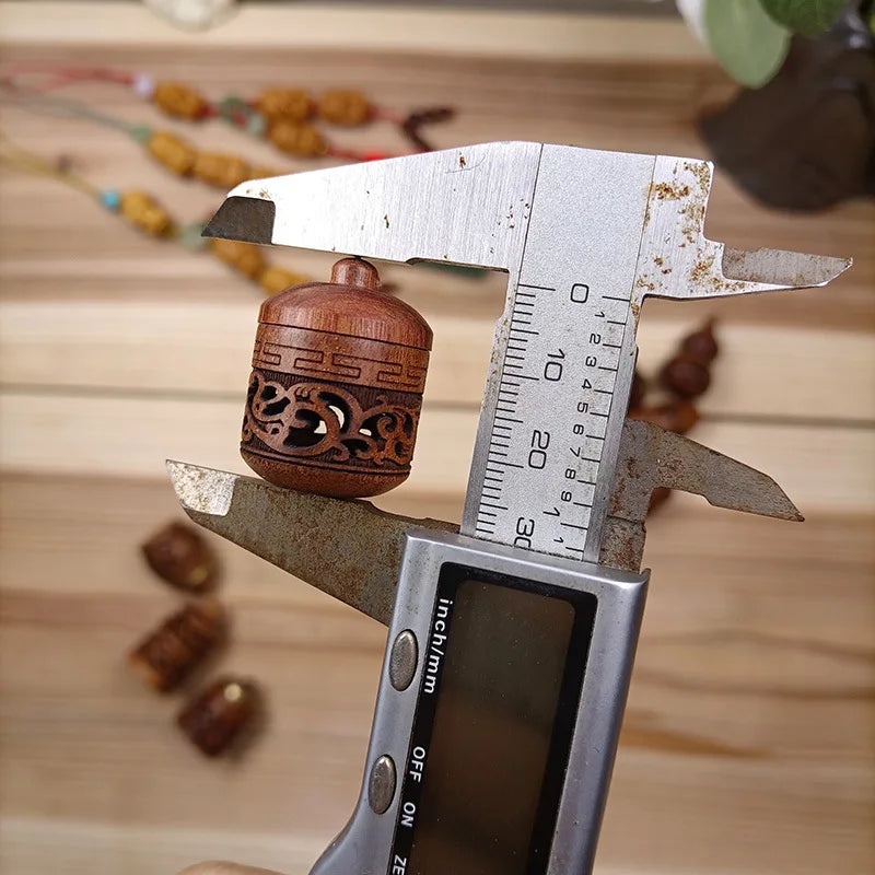 Carved Wood Bud Vase