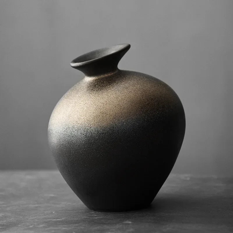 Black Terracotta Vase