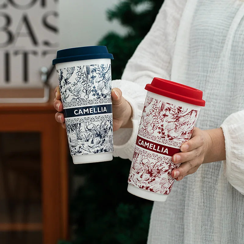 Ceramic Travel Mug with Lid