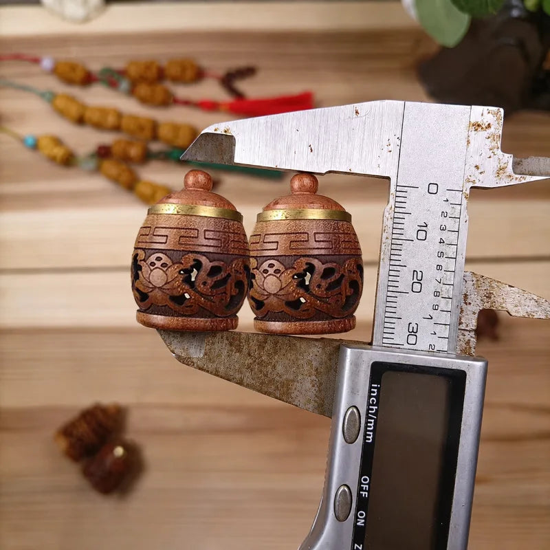 Carved Wood Bud Vase