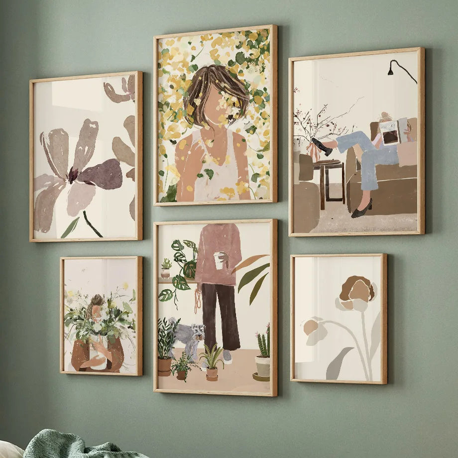 Abstract Figure Print