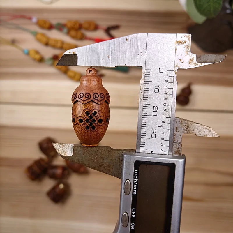 Carved Wood Bud Vase