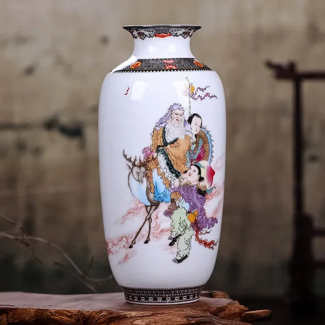 Jingdezhen Ceramic Vase, Tall