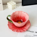 Blossom Ceramic Mug & Saucer